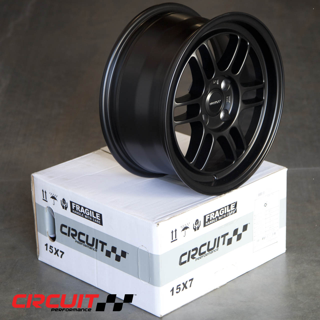 CP37 15×7 Flat Black 4×100 [+28mm] - Circuit Performance