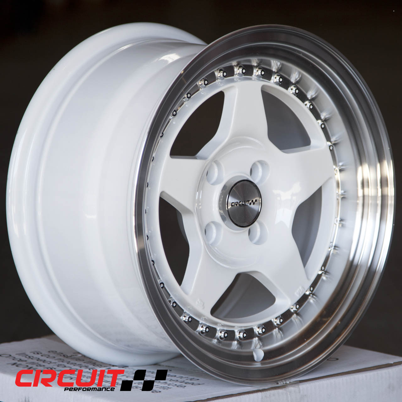 CP26 15×8 Gloss White 4×100 [+25mm] - Circuit Performance
