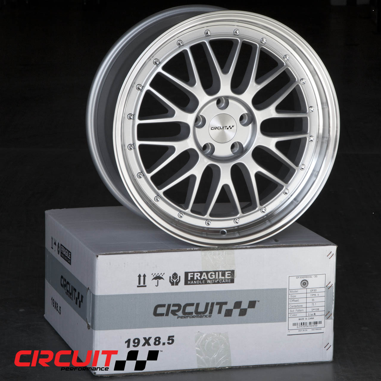 CP30 19×8.5 Silver 5×114.3 [+35mm] - Circuit Performance