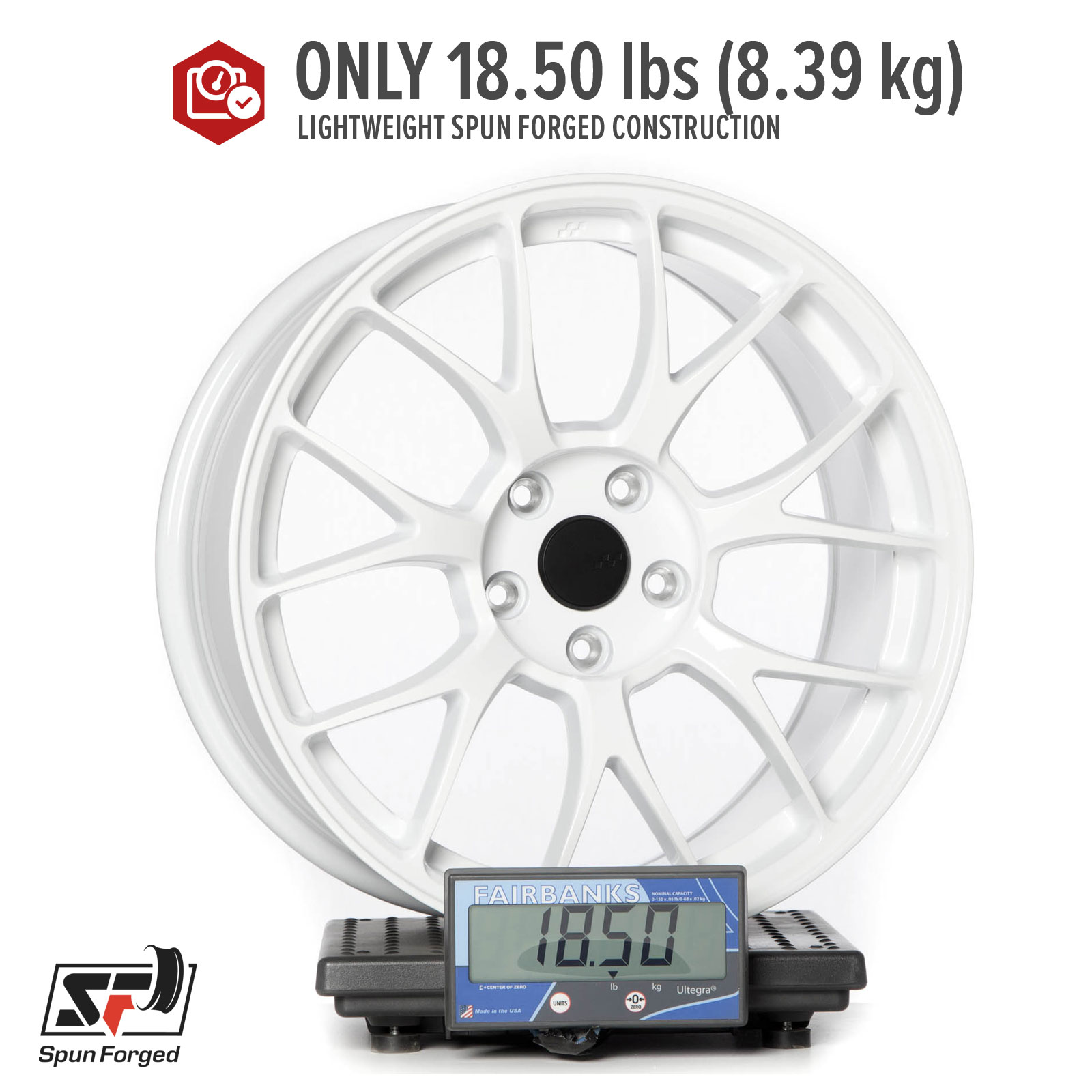Circuit CSF2 18×8.5 Gloss White 5×100 [+35mm] - Circuit Performance
