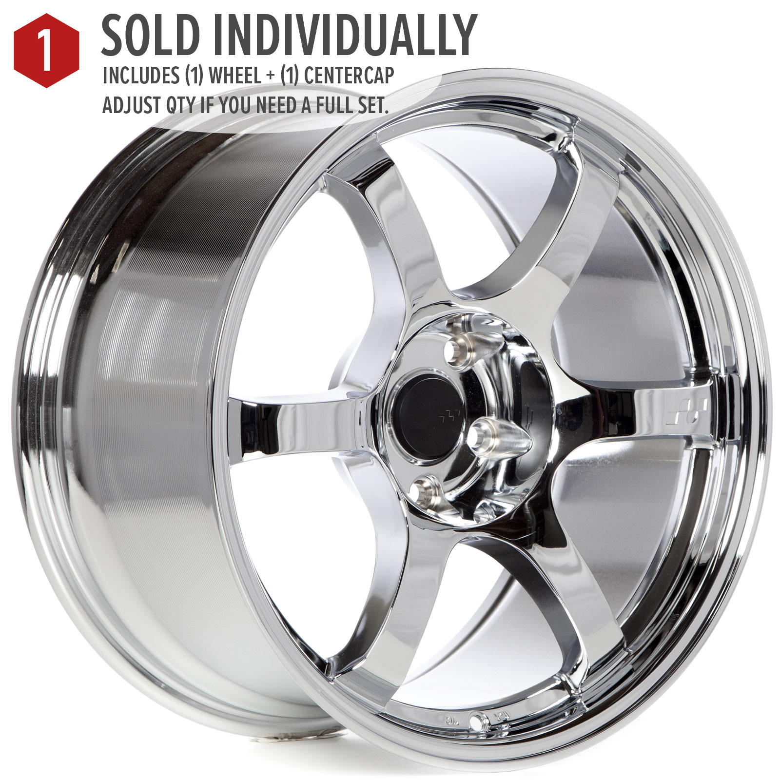 Circuit CSF1 18×9.5 Chrome 5×114.3 [+12mm] - Circuit Performance