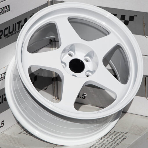 CSF22 18×9.5 Gloss White 5×120 [+38mm] - Circuit Performance